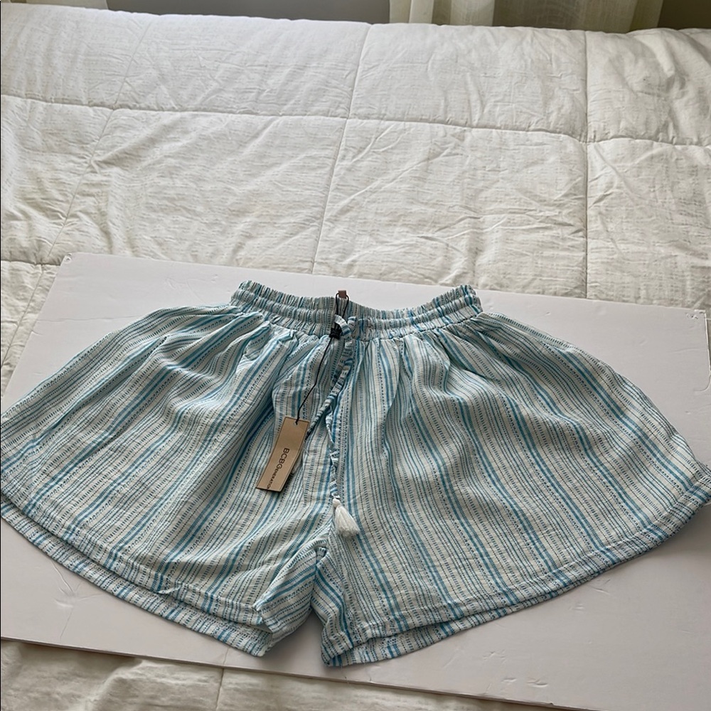 Striped Blue Women's Shorts